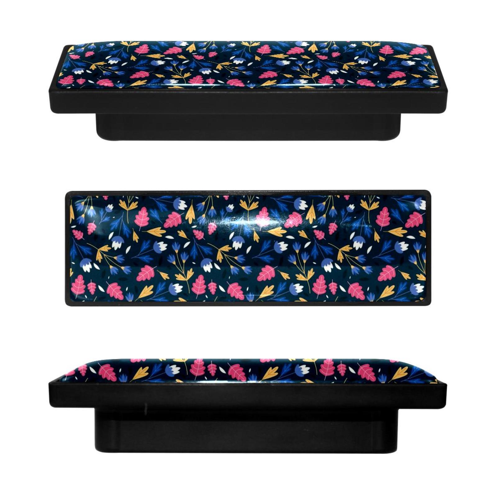 Rectangular Drawer Handles 4 Pcs Rectangle Cabinet Handle Cupboard Knob Drawer Pulls Handle Floral ...