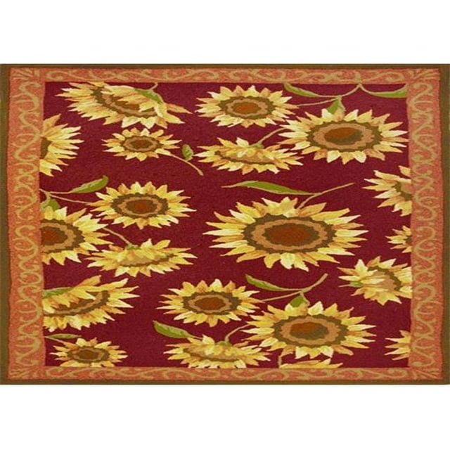 Homefires Rugs AR-JB075K Tapis de Zone Tournesols de Provence - 28 x 90 Po.