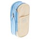 thumbnail image 2 of Estuche grande con cremallera para lápices, bolígrafos y material de oficina, color azul claro/marrón (tamaño grande), 2 of 6