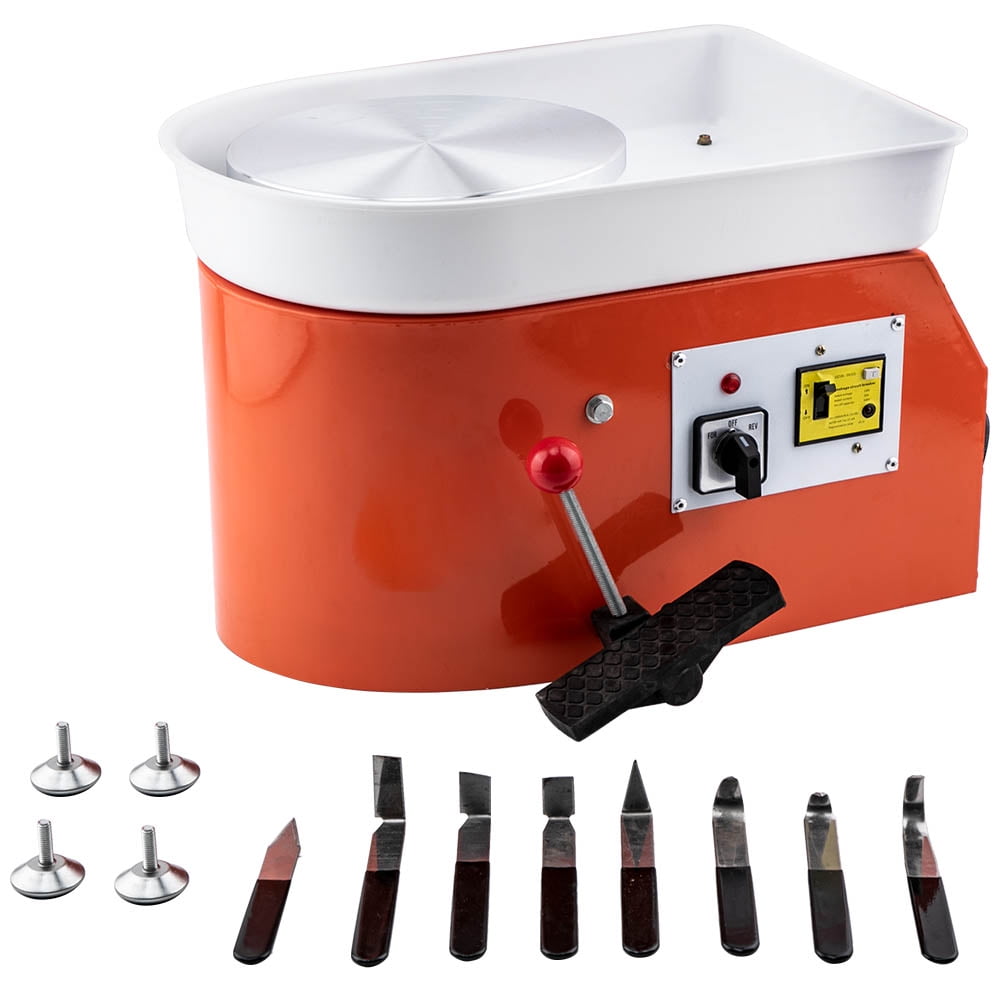 280W 25CM Electric Pottery Wheel Ceramic Machine Work Clay Art Craft DIY 110V