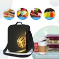thumbnail image 4 of Pofeuu Golden Dice Print Lunch Bag Women Insulated Lunch Box Reusable Leakproof Large Spacious Cooler Tote for Women Men, 4 of 7