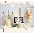 thumbnail image 3 of HUGFEGWE LED Embroidered Ball Rattan Light String, Courtyard Lawn, Flower Wreath, Girl's Room Decoration, Wedding Gifts, Halloween, Christmas Party Decoration, Battery Lights (7 FT, Warm CA919-71036, 3 of 6