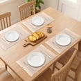 thumbnail image 3 of Unique Bargains 4pcs Polyester Kitchen Table Mat Large Squares 17.7"x11.8", 3 of 6