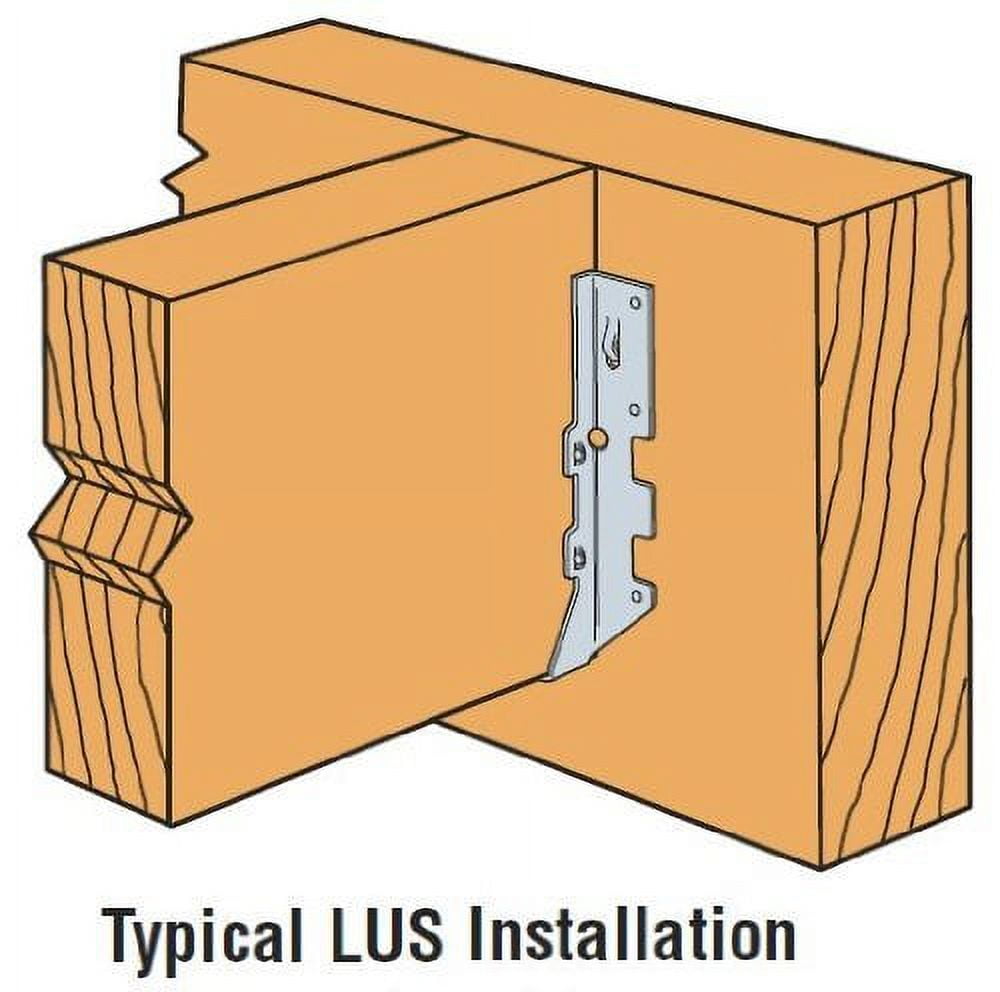 Simpson Strong-Tie 75-pack 75 Pack Simpson Strong Tie LUS26Z 2x6 Light Double Shear Joist Hanger Z-Max Finish — Residential Use, Standard Application