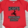 thumbnail image 4 of Inktastic Daddys Motocross Buddy Boys or Girls Long Sleeve Baby Bodysuit, 4 of 5