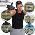 thumbnail image 3 of Men's Neoprene Sauna Vest Elastic Waist Trainer Vest Zipper Tank Top Comfortable Workout Gray Double Belt, 3 of 5
