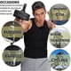 thumbnail image 3 of Men's Neoprene Sauna Vest Elastic Waist Trainer Vest Zipper Tank Top Comfortable Workout Gray Double Belt, 3 of 5