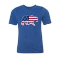 thumbnail image 2 of American Flag Bear, Kids 4th of July Shirts, Youth Graphic Tees - Royal MH200YPATRIOT S1 S, 2 of 3
