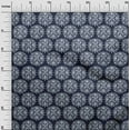 thumbnail image 2 of oneOone Silk Tabby Fabric Floral Block Print Fabric BTY 42 Inch Wide, 2 of 4