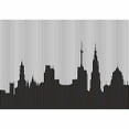 thumbnail image 4 of IDEA4WALL 6pcs Abstract Black and White Building Peel and Stick Wallpaper Removable Wall Murals Large Wall Stickers for Home Decoration, 100"x24", 4 of 5
