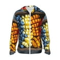 thumbnail image 1 of Fotbe Halloween Fruit Platter Chaqueta con Protección Solar UPF 50+ para Hombre y Mujer, Camisa con Capucha y Bolsillos-Small, 1 of 1