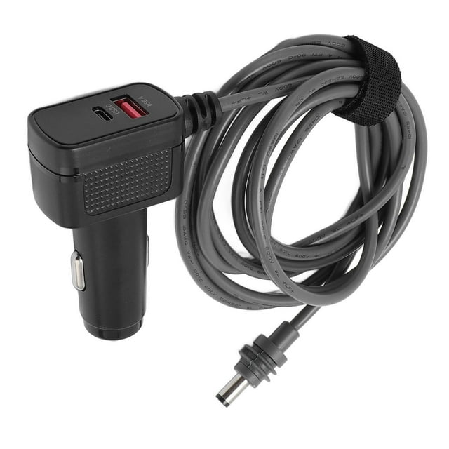 Car Satellite Power Cable, Satellite Car Charger Adapter Dual Fast Charging Ports Safe Stable IP68 Water Resistant with Digital Display for Phone