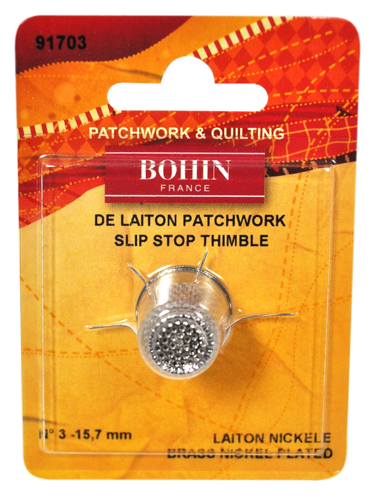 Bohin Nickel Plated Brass Thimble Small 91703