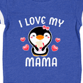 thumbnail image 4 of Inktastic I Love My Mama with Cute Penguin and Hearts Girls Baby Bodysuit, 4 of 5