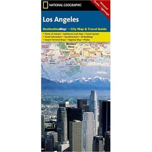 National Geographic DC01020316 Carte de Los Angeles - Californie