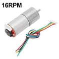 thumbnail image 1 of Moteur à Encodeur GA25-370 DC12V Réduction de Vitesse pour Robot Voiture Moteur Jouet 16RPM, 1 of 9
