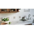 thumbnail image 3 of 4X4 Daltile Semi-Gloss Collection 0100 White Backsplash Wall Subway Tile 1 Sf, 3 of 4