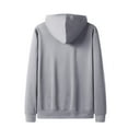 thumbnail image 3 of Vedolay Hoodie for Men Plus Size Long Sleeve Crewneck Tunic Gray,2XL, 3 of 4