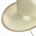 thumbnail image 6 of mgoYE Kids Western Cowboy Hat for Girl Boy Wide Brim Beach Cowgirl Hat with Belt Buckle Cowboys Hats(Beige,4-9 Years), 6 of 6