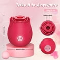 thumbnail image 3 of Rose Vibrator, XOPLAY G-Spot Clitoral Sucking Vibrator Stimulator, Rose Sex Toy for Women, 3 of 3
