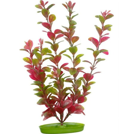 Marina Aquascaper Realistic Red Ludwigia Aquarium Plant - Lifelike Decor for Your Aquatic Paradise