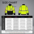 thumbnail image 5 of TCCFCCT Safety Jacket for Men & Women, Hi Vis Reflective Jackets with Pockets, Construction Coats for Cold Weather, High Vis Rain Gear, Waterproof, J-Yellow, XL, 5 of 7