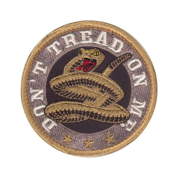 Rothco Don't Tread On Me Morale Patch with Hook Back, 3" Round