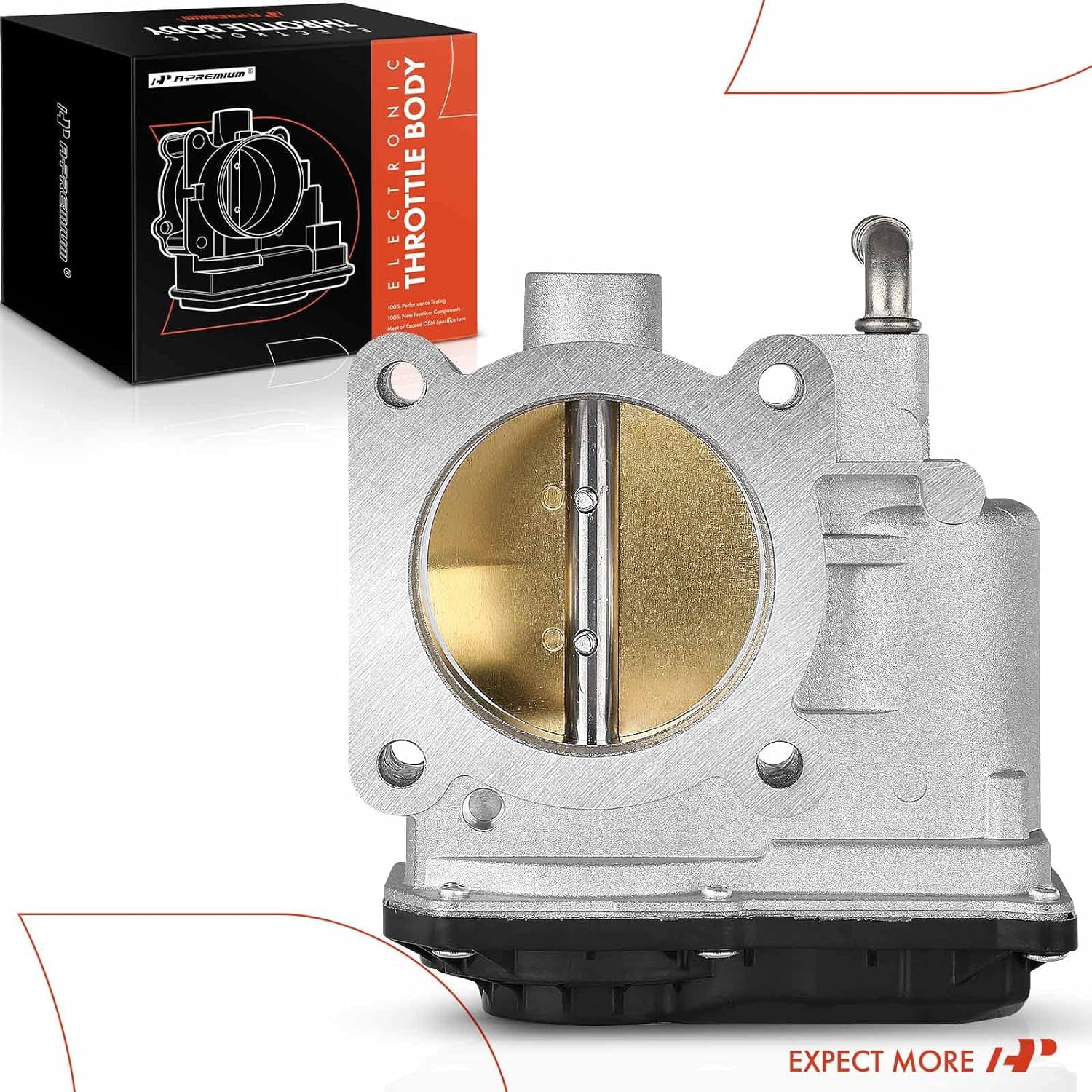 A-Premium Electronic Throttle Body Compatible with Nissan Altima 13-18, Rogue 14-19, Rogue Select 14-15, Frontier 05-19, L4 152 2.5L 2488cc, Replace# 16119-3TA0A, 16119-EA00A