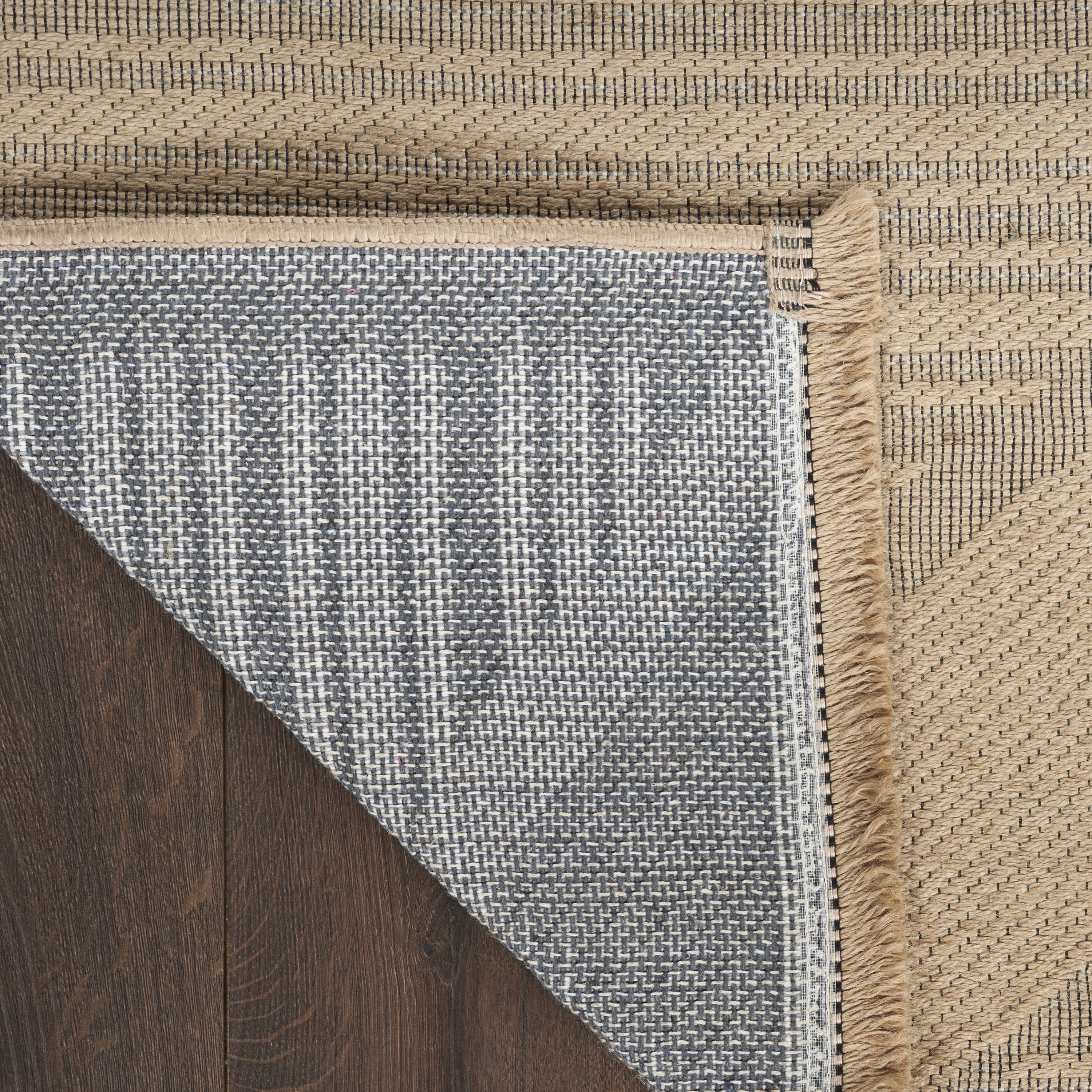 Nourison Washable Organic Geometric Natural Beige 2' x 4' Area Rug (2x4)