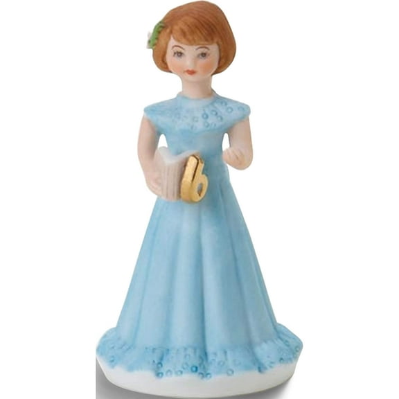 Fashion Brunette Age 6 Porcelain Figurine (2.4 X 2.4) Made In China gl652