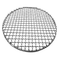 HomeLife Barbecue Mesh Rustproof Roast Stainless Steel Stackable Design Round Grill Net for Outdoor Smoking