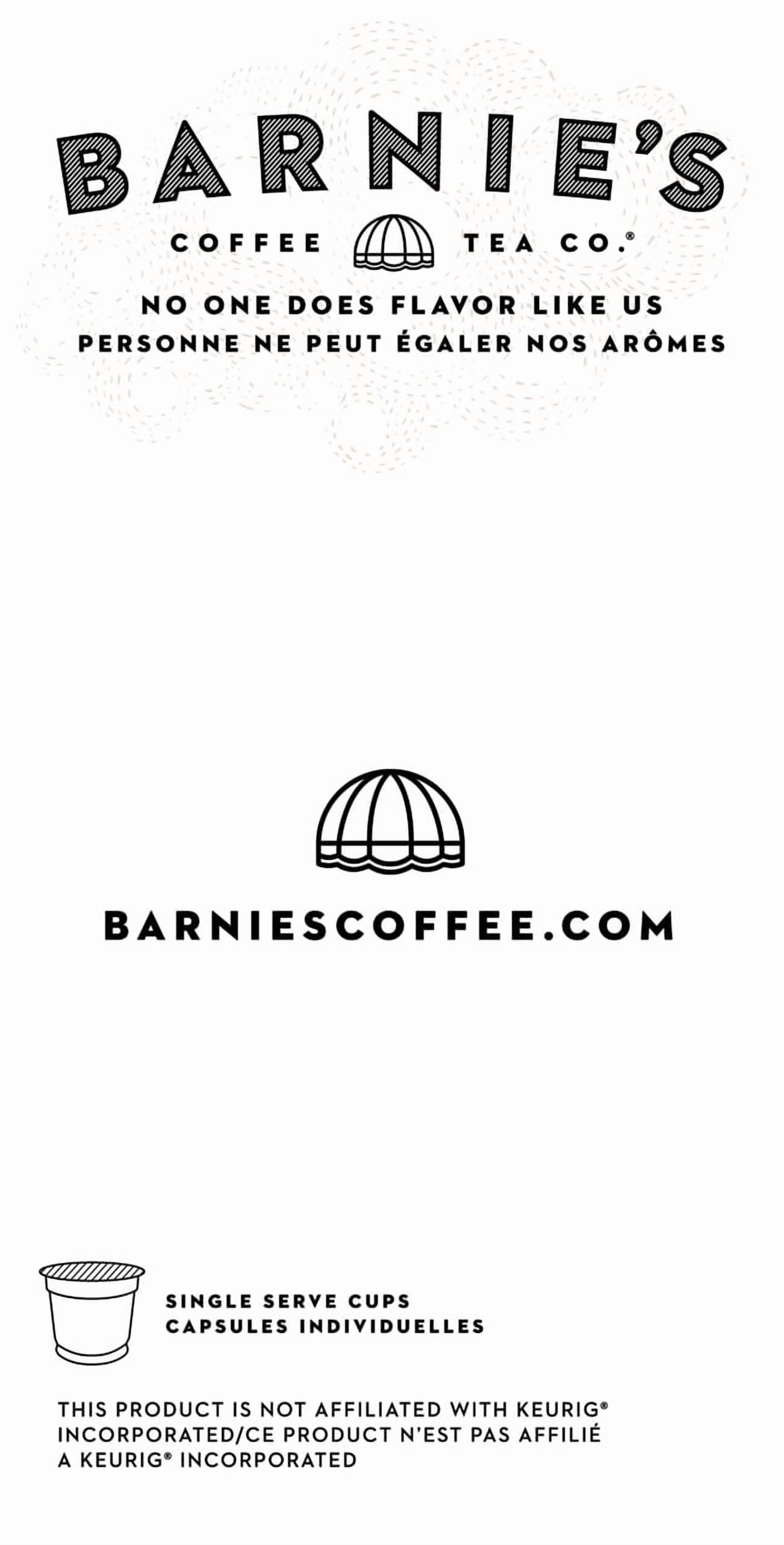 Barnie's Coffee & Tea Co. Santa's White Christmas Decaf Single Serve Coffee Cups, Coconut Caramel & Vanilla, Medium Roast Pods Compatible with Keurig Brewers, 24 Count per Box, 2 Boxes