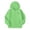 00&Green794, variant on Hoodies for Girls Heart Print Fleece Zip Up Sweatshirts Jacket, Green, Sizes 5-14
