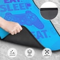 thumbnail image 3 of ZICANCN Waterproof Car Floor Mats Full Set, Eat Sleep Game Repeat Cartoon Retro Blue Print Automotive Carpet Mats for Vehicle Trucks Suv Jeep, 4 Pieces, 3 of 6