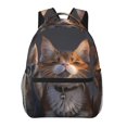 thumbnail image 1 of Balery Wide Eyed Cartoon Cats Mochila Escolar Impresa, Mochila Ligera para Viajes Casual, Mochila Duradera y Cómoda Multifuncional, Mochila para Laptop-One Size, 1 of 5