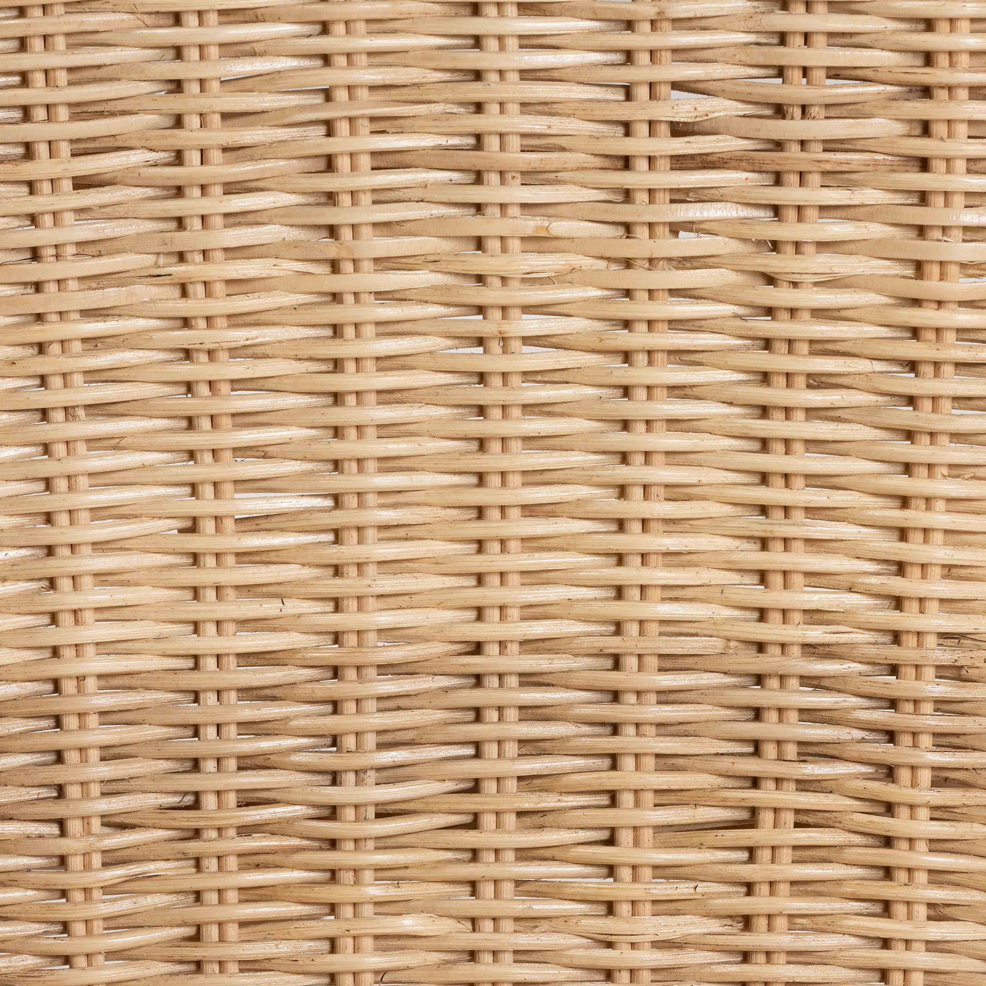 Bali & pari Sumatera Rattan BOHO Dining Chairs, Set of 2, Natural Brown