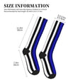 thumbnail image 3 of Thin Blue Line America Flag Compression Socks for Women Men Circulation Graduated Supports Socks for Running Athletic Sports, 3 of 8