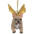 thumbnail image 3 of Design Toscano Honor the Pooch: French Bull Holiday Dog Angel Ornament, 3 of 7