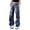 Gray, variant on HQiJIAN Cargo Pants For Girls Casual High Waisted Drawstring Loose Fit Pockets Kid Cargo Sweatpants Wide Leg Pants Sizes 3-4 Years
