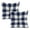 Buffalo Check Navy, variant on Jordan Manufacturing 24" x 24" Andorra Tiger Lily Navy Damask Square Tufted Outdoor Deep Seat Chair Back Cushion with Fabric Button (2 Pack)