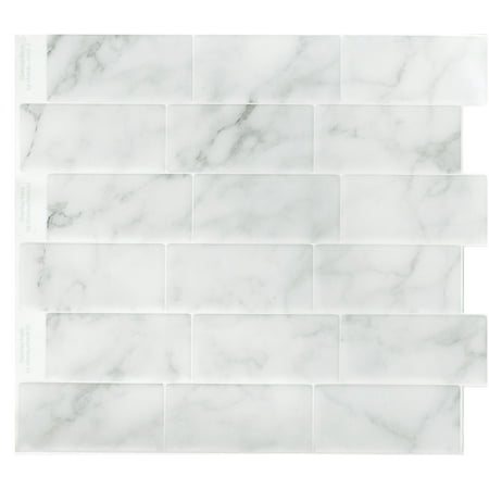 peel impress self adhesive backsplash tile grey marble subway 11 25 quot x 10 quot 4 pack peel impress self adhesive backsplash tile grey marble subway 11 25 quot x 10 quot 4 pack