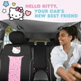 thumbnail image 2 of Hello Kitty Car Seat Covers - Cute and Durable Pink Front Seat Covers, Adorable Hello Kitty Design, Comfortable and Long-Lasting Polyester, Car Accessories Gift Hello Kitty Accessories 2pc Black/Pink, 2 of 10