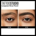 thumbnail image 4 of Maybelline Tattoo Studio 36HR Pigment Brow Pencil, Black Brown, 4 of 15