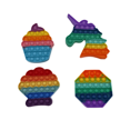 thumbnail image 5 of HDTech Rainbow Fidget Bubble Toys of Four Characters (Unicorn, Octagon, Cupcake, and Shell) for Kids, 5 of 5
