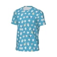 thumbnail image 6 of Wukai Cute Healthy Teeth Print Men's Short-Sleeved Mesh T-Shirt,Quick-Dry Short Sleeve Workout T-Shirt-X-Large, 6 of 8