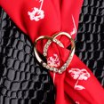 thumbnail image 4 of Bangcool Scarf Clip Fashion Rhinestone Heart Shape All-match Scarf Ring Scarf Buckle, 4 of 10