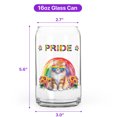 thumbnail image 5 of Maine Coon Celebrates Rainbow Pride Month LGBT LGBTQ+ 16oz Glass Cup Mug Cat Lover Kitten Owner Gifts Glass Can - 01003, 5 of 5