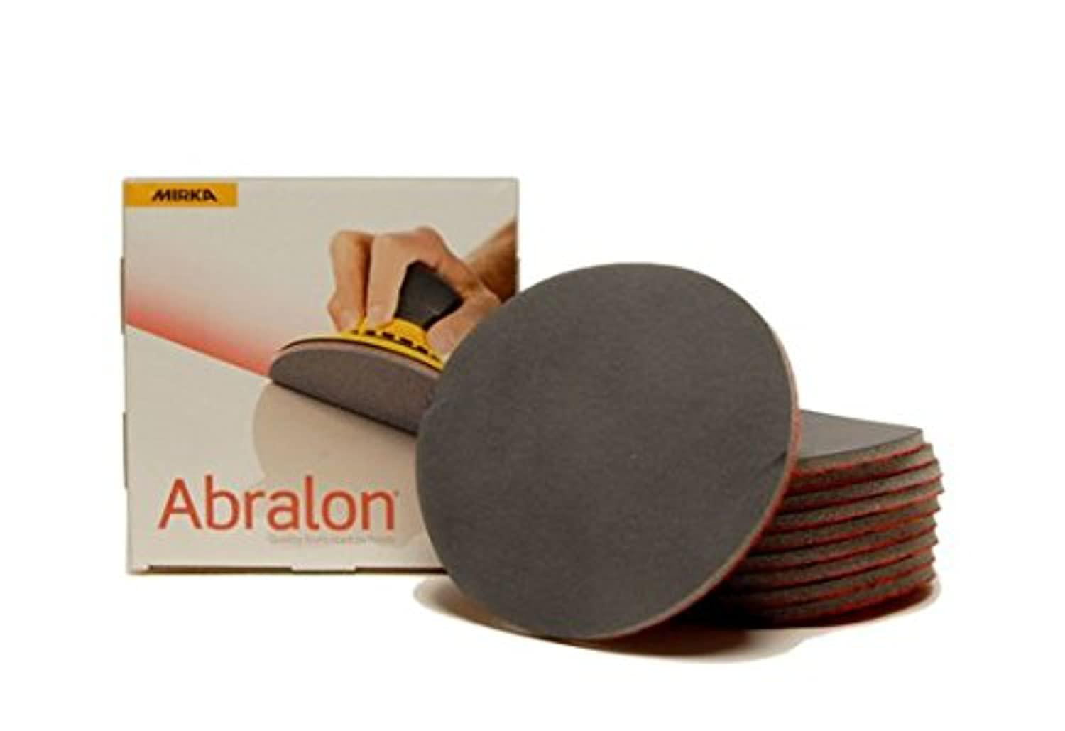 Mirka Abralon 8A-241-360B 360 Grit Silicon Carbide Sanding Polish Pads 50-Pack 