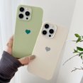 thumbnail image 4 of Compatible with iPhone Case,Cute Heart Pattern Bumper Camera Lens Protection Soft Shockproof Cover Phone Case (White,iPhone 12), 4 of 7