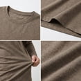 thumbnail image 3 of Mens Muscle Shirts Long Sleeve Crew Neck Slim Fit Gym Athletic Sports T-Shirt Workout Pullover Dad Gifts, 3 of 5